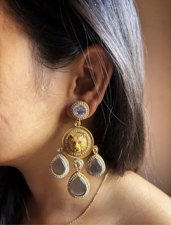 Grey_Beaten_Brass_Premium_Jag_Danglers_Earring_For_Women