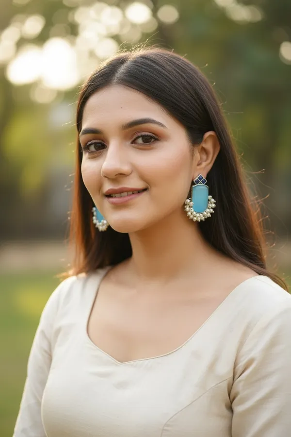Sky_Blue_Brass_Noorika_Spark_Studs_Earring_For_Women