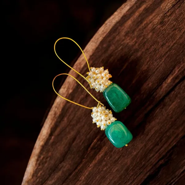 Green_Premium_Brass_Rangrez_Natural_Stone_Earrings_For_Women