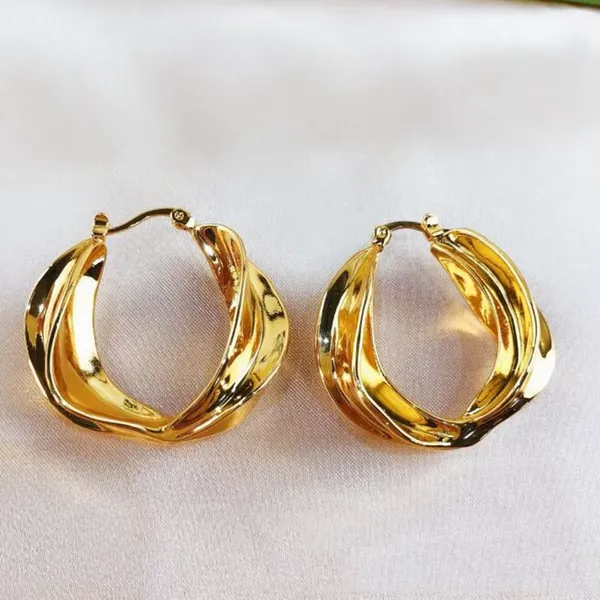 Gold_Stainless_Steel_Daily_Wear_Anti_Tarnish_Hoop_-_1_Earring_For_Women