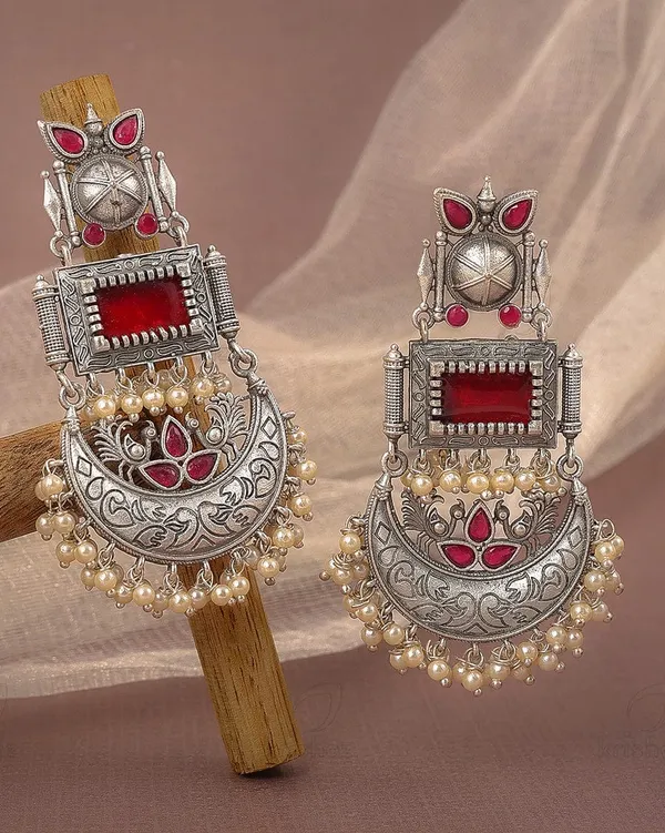 Ruby_Brass_Riwayat__Dangler_Earring_For_Women