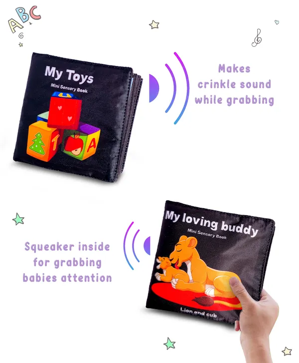 Black_Mini_Fabric_My_Loving_Buddy_With_Squeaker_&_My_Toys_Crinkle_Page_Book_(Pack_Of_2)