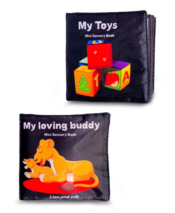 Black_Mini_Fabric_My_Loving_Buddy_With_Squeaker_&_My_Toys_Crinkle_Page_Book_(Pack_Of_2)