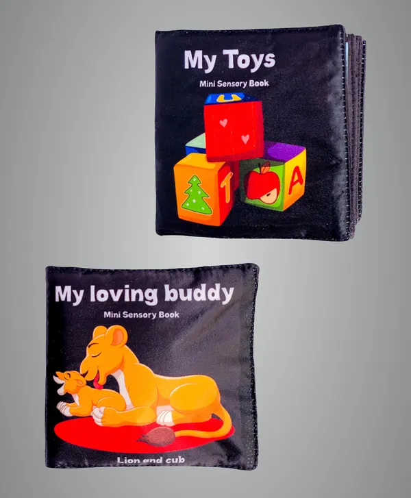 Black_Mini_Fabric_My_Loving_Buddy_With_Squeaker_&_My_Toys_Crinkle_Page_Book_(Pack_Of_2)