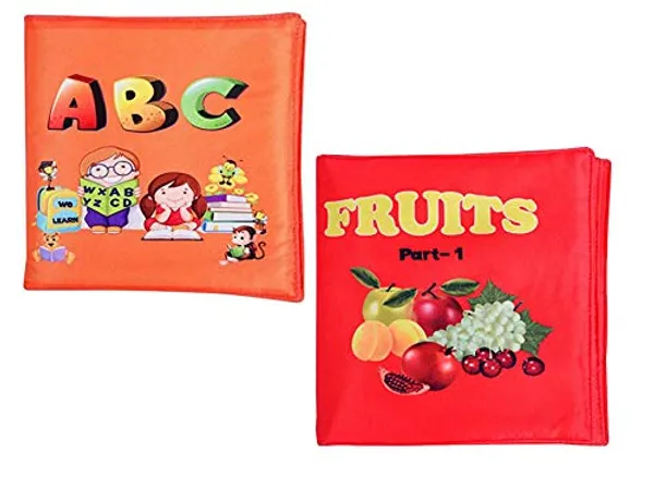 Red_And_Orange_Head_Start_Series_Abc_Alphabets__And_Fruits_Fabric_Book_Part_(Pack_Of_2)