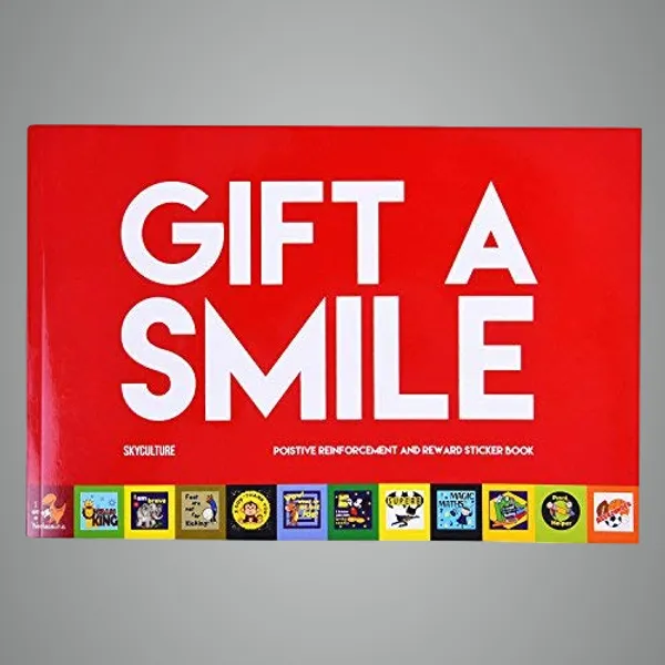Red_Gift_A_Smile_Positive_Reinforcement_&_Reward_Sticker_Paperback_Book_For_Kids