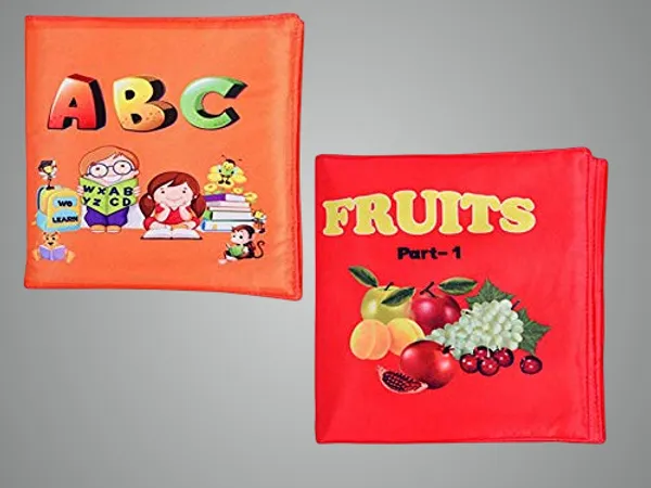 Red_And_Orange_Head_Start_Series_Abc_Alphabets__And_Fruits_Fabric_Book_Part_(Pack_Of_2)