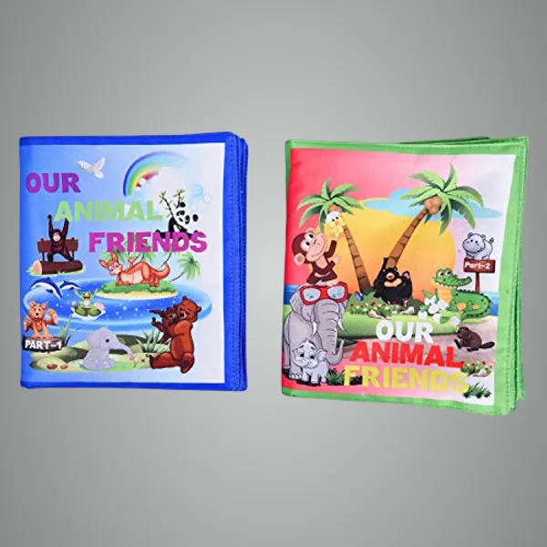 Blue_And_Green_Head_Start_Series_Our_Animal_Friends_Part_And_Our_Animal_Friends_Part_Ii_Fabric_Books_(Pack_Of_2)