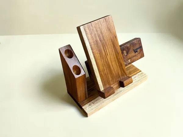 Wooden_Premium_Mobile_Stand,_Waist-watch_Rest_and_Pen_Stand