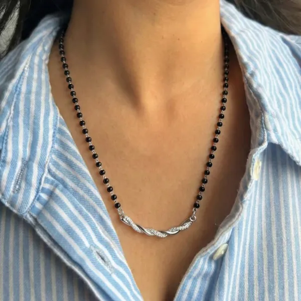 Silver_Twist_Alluring_Mangalsutra__|_Made_By_Pure_925_Silver