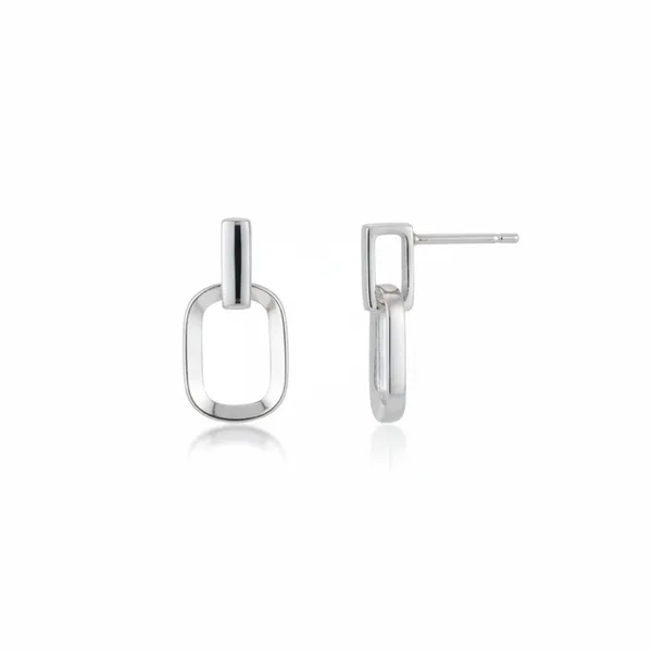 Oval_Link_Minimal_Silver_Earrings__|_Made_By_Pure_925_Silver