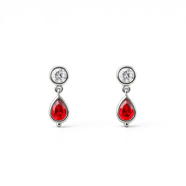 Luna_Silver_Earrings_Red__|_Made_By_Pure_925_Silver