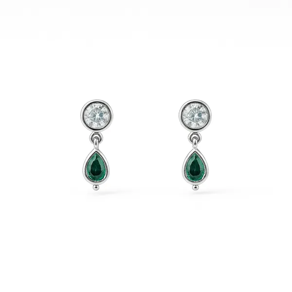 Luna_Silver_Earrings_Green__|_Made_By_Pure_925_Silver