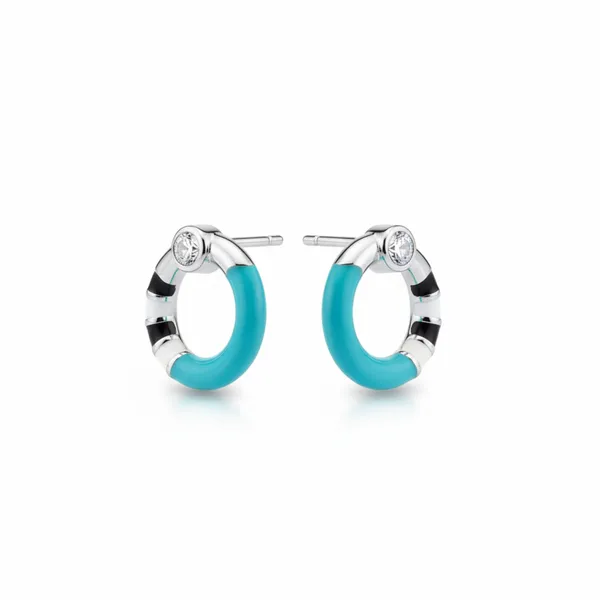 Turqoise_Hoop_Silver_Earrings__|_Made_By_Pure_925_Silver