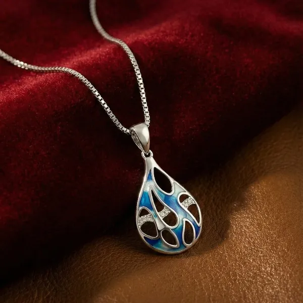 Ocean_Bed_Silver_Enamel_Pendant__|_Made_By_Pure_925_Silver