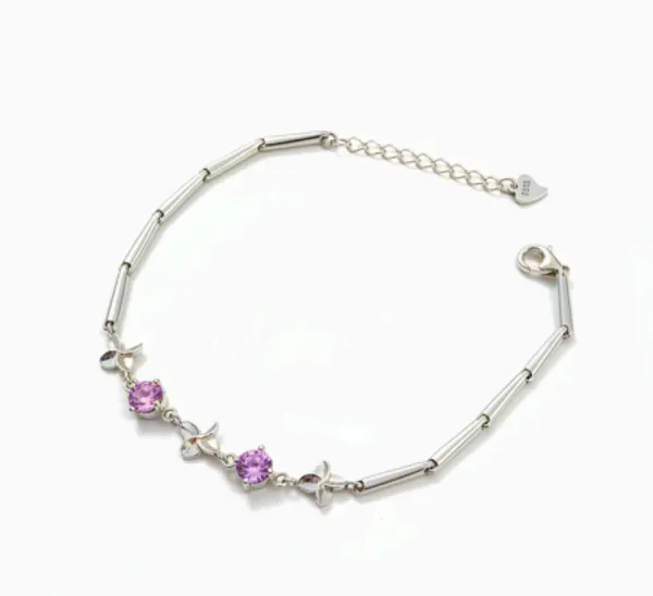 Twilight_Silver_Bracelet_Purple__|_Made_By_Pure_925_Silver