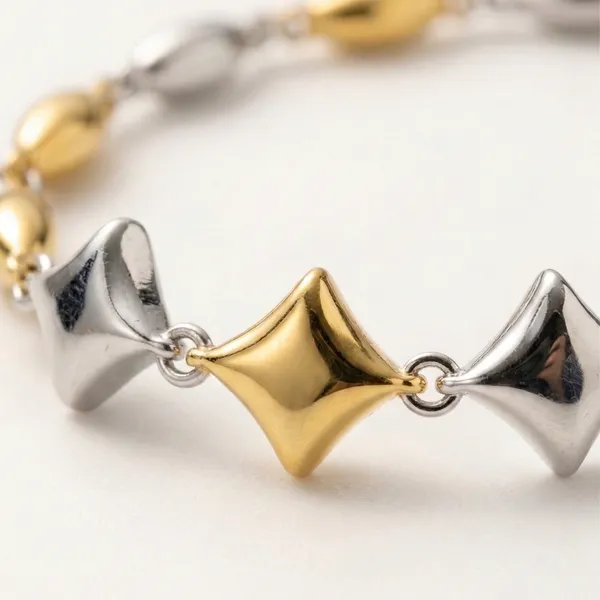 Gold_Star_Silver_Bracelet__|_Made_By_Pure_925_Silver