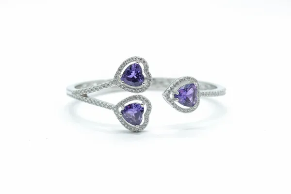 Trinity_Silver_Kada_Purple__|_Made_By_Pure_925_Silver