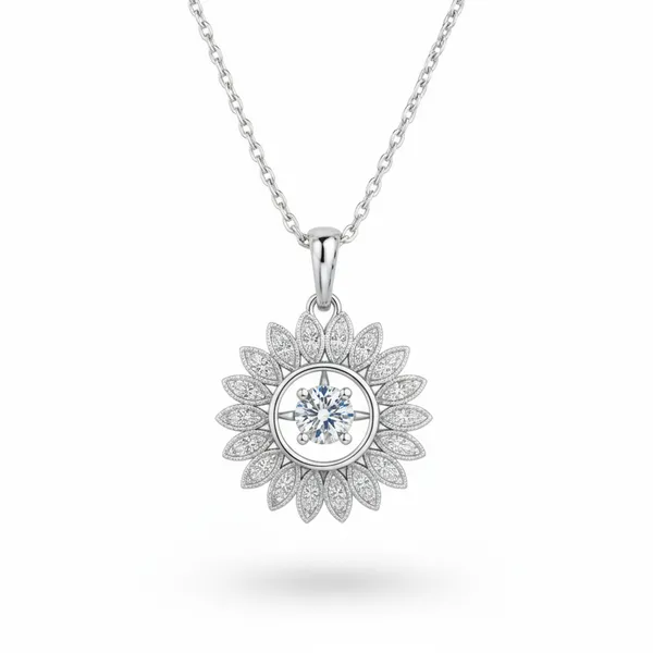 Sunflower_Silver_Pendant__|_Made_By_Pure_925_Silver