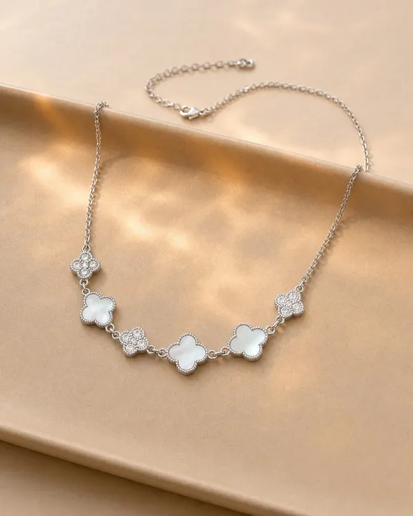 Clover_Silver_Chain