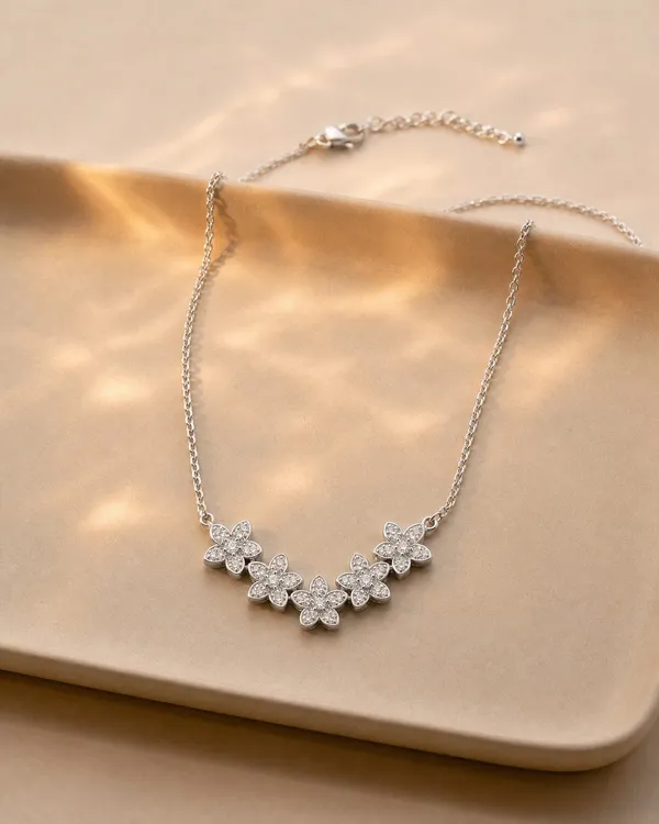 Wild_Flower_Blossom_Silver_Pendant_Set