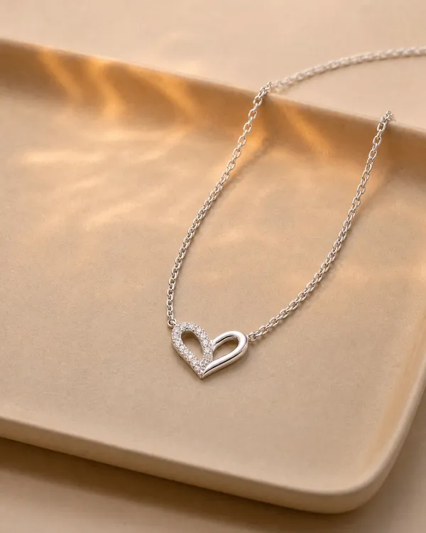 CZ_Heart_Silver_Pendant