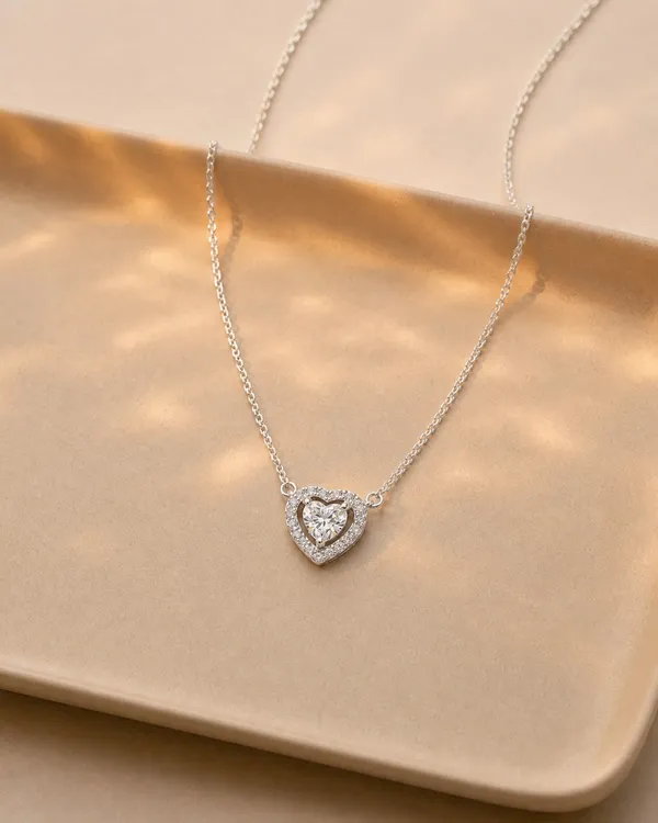 Halo_Heart_Silver_Pendant