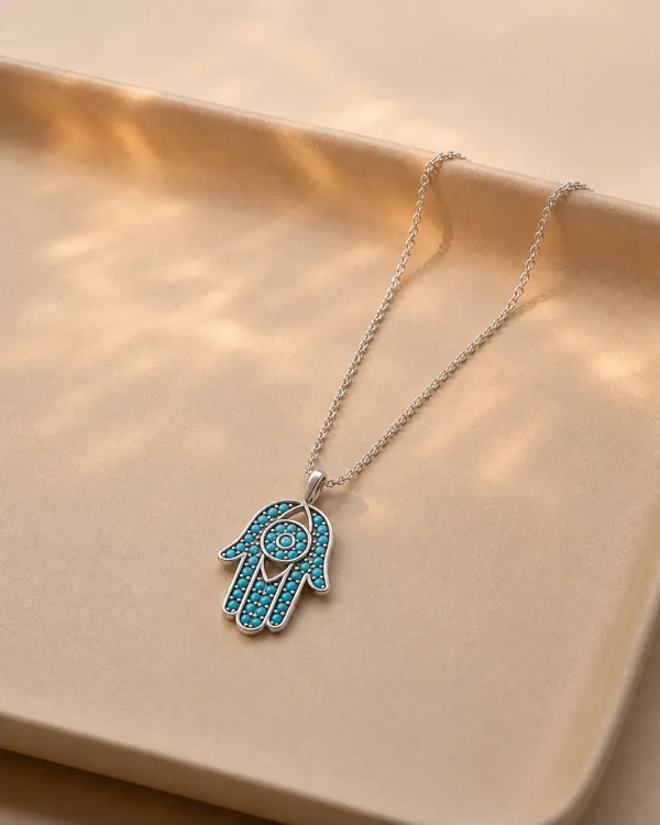 Hamsa_Silver_Pendant