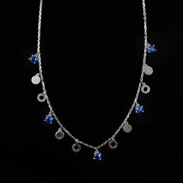 Sapphire_Ripple_Silver_Necklace_|_Made_By_Pure_925_Silver
