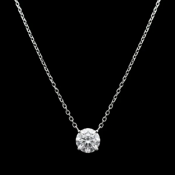 Signature_Solitaire_Silver_Pendant_|_Made_By_Pure_925_Silver