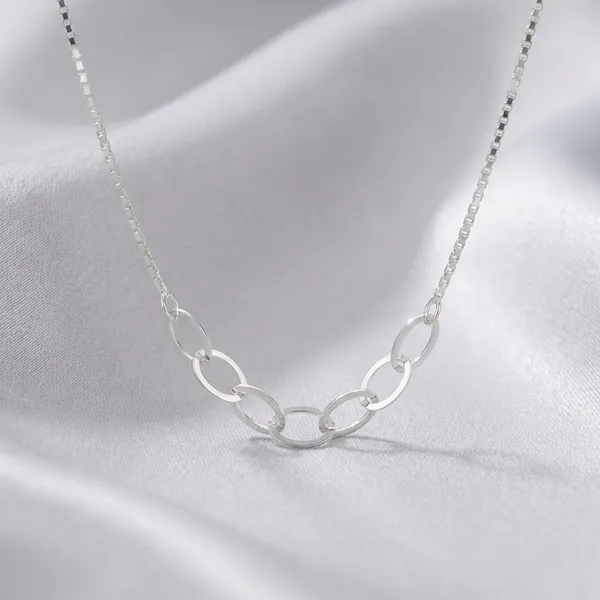 Flat_Oval_Silver_Link_Chain__|_Made_By_Pure_925_Silver