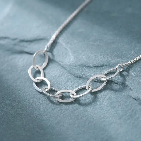 Flat_Oval_Silver_Link_Chain__|_Made_By_Pure_925_Silver
