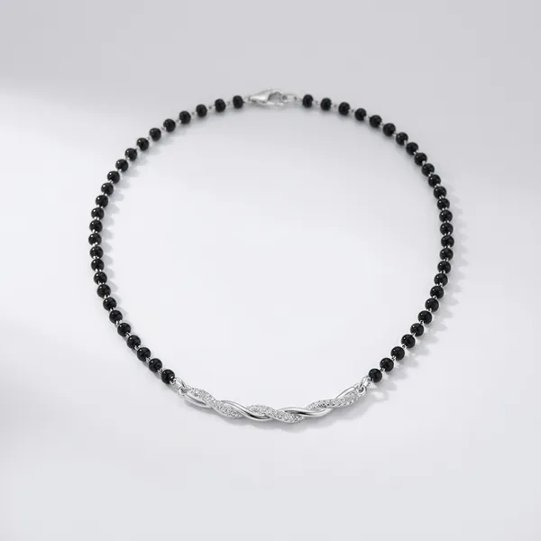 Silver_Twist_Alluring_Mangalsutra__|_Made_By_Pure_925_Silver