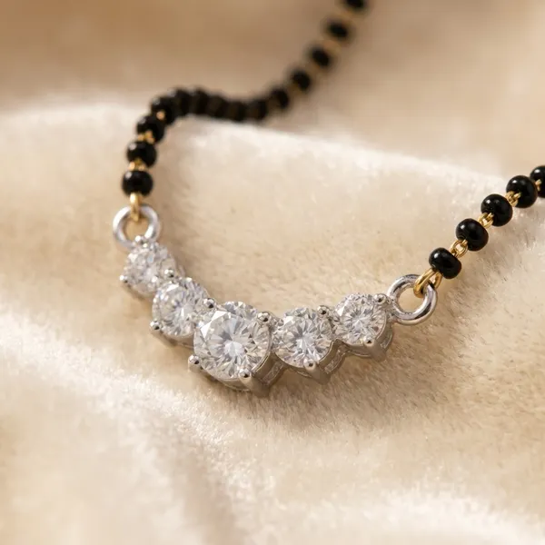 Silver_Solitare_Alluring_Mangalsutra_|_Made_By_Pure_925_Silver