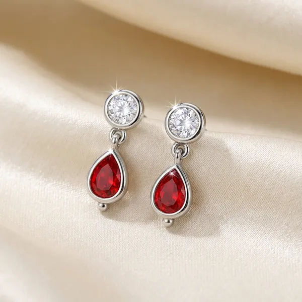 Luna_Silver_Earrings_Red__|_Made_By_Pure_925_Silver