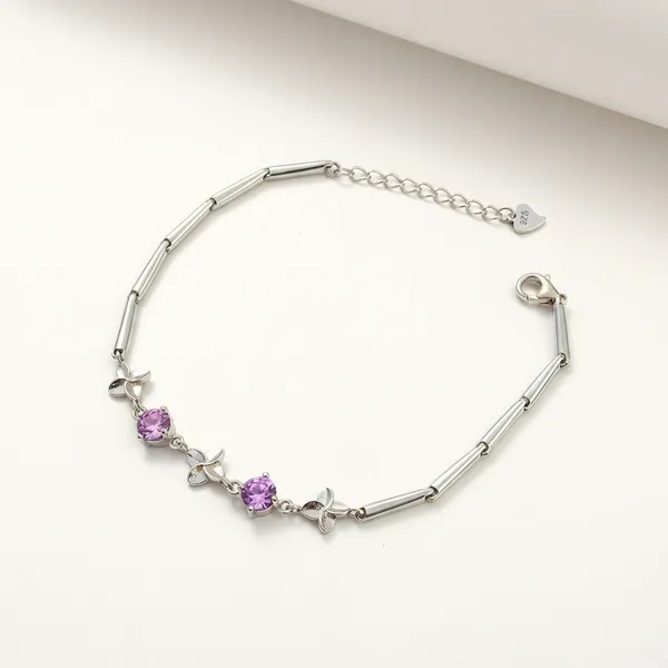 Twilight_Silver_Bracelet_Purple__|_Made_By_Pure_925_Silver