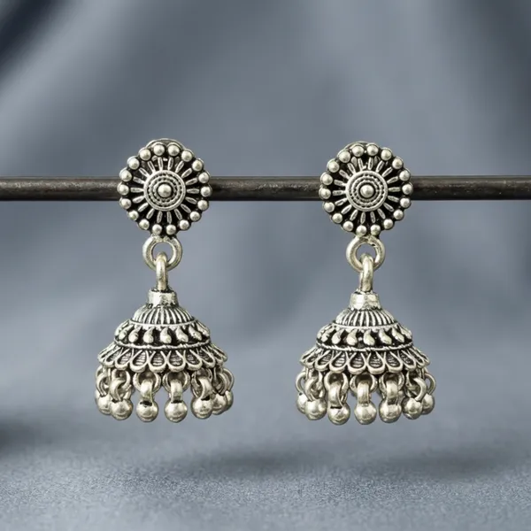 Roshini_Silver_Jhumka__|_Made_By_Pure_925_Silver
