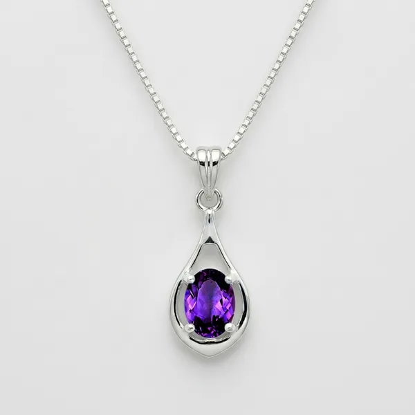 The_Dew_Amythest_Pendant__|_Made_By_Pure_925_Silver