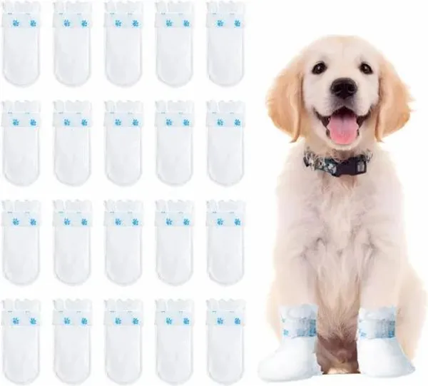 Disposable_Pet_Boots_with_20_Pcs_&_1_Tape