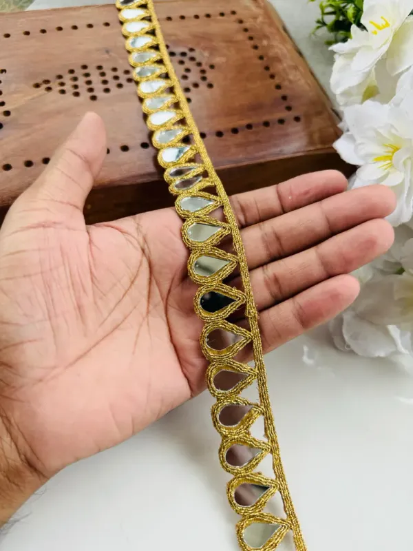 Elegant_Mirror,_Cutwork_Sari_Border,_Wedding_Dress_Embellishments,_Indian_Dupatta_Lace,_DIY_Sewing__Decoretion__9_Meter_Gold_Colour