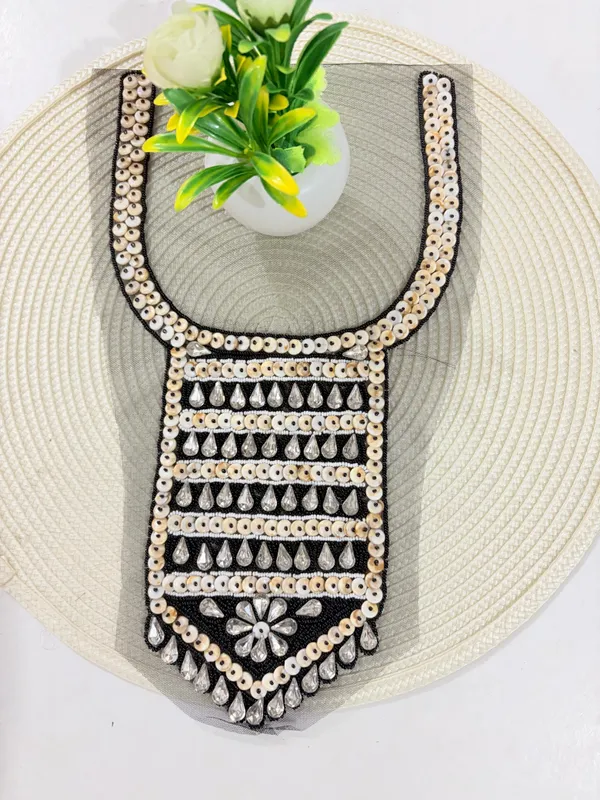 Premdas_Lace_Sew_able_Soft_Fabric_Patch_Neckline_Collar_For_sewed_on_women's_dresses_gowns_salwar_kameez_salwar_suits_Kurtis_tops_&_tunics_blouses_Afghan_dresses_Western_Neck