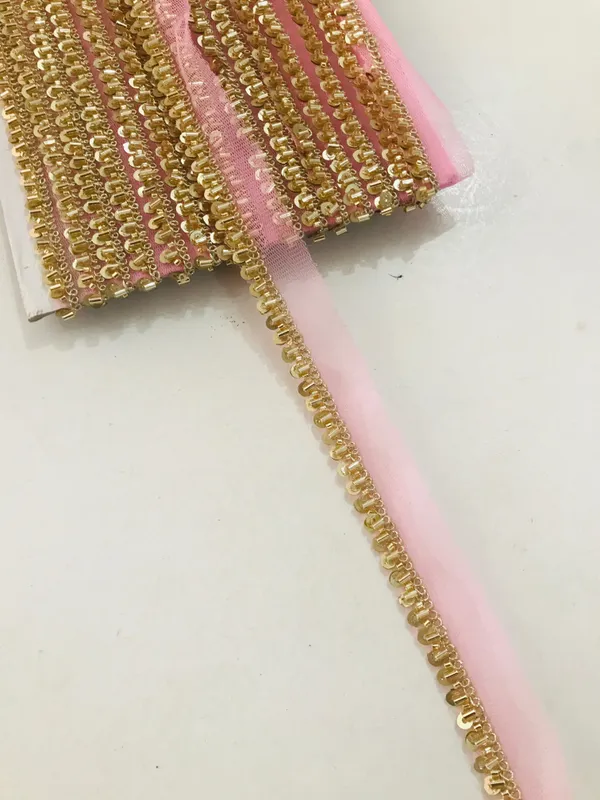 PREMDAS_LACE_Net_Fabric_Katdana_Nalki_Lace_for_Saree's_Border_Finetage_Pipe_Lace_for_Dresses,_Sarees,_Lehenga,_Suits,_Blouses,_Dupatta,_Chunri_and_Craft_(9meter)