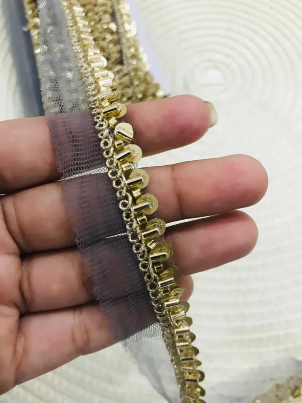 PREMDAS_LACE_Net_Fabric_Katdana_Nalki_Lace_for_Saree's_Border_Finetage_Pipe_Lace_for_Dresses,_Sarees,_Lehenga,_Suits,_Blouses,_Dupatta,_Chunri_and_Craft_(9meter)