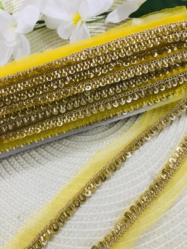 PREMDAS_LACE_Net_Fabric_Katdana_Nalki_Lace_for_Saree's_Border_Finetage_Pipe_Lace_for_Dresses,_Sarees,_Lehenga,_Suits,_Blouses,_Dupatta,_Chunri_and_Craft_(9meter)