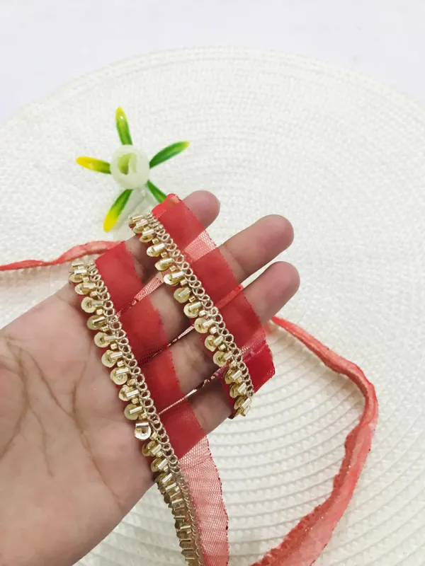 PREMDAS_LACE_Net_Fabric_Katdana_Nalki_Lace_for_Saree's_Border_Finetage_Pipe_Lace_for_Dresses,_Sarees,_Lehenga,_Suits,_Blouses,_Dupatta,_Chunri_and_Craft_(9meter)