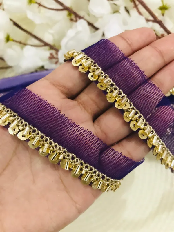 PREMDAS_LACE_Net_Fabric_Katdana_Nalki_Lace_for_Saree's_Border_Finetage_Pipe_Lace_for_Dresses,_Sarees,_Lehenga,_Suits,_Blouses,_Dupatta,_Chunri_and_Craft_(9meter)