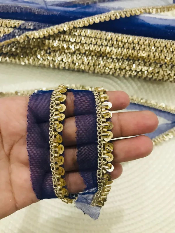 PREMDAS_LACE_Net_Fabric_Katdana_Nalki_Lace_for_Saree's_Border_Finetage_Pipe_Lace_for_Dresses,_Sarees,_Lehenga,_Suits,_Blouses,_Dupatta,_Chunri_and_Craft_(9meter)