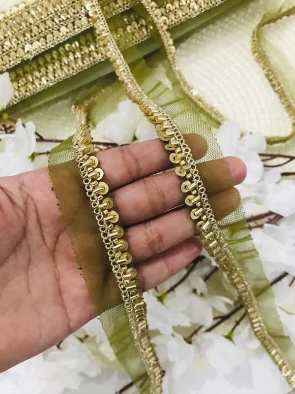PREMDAS_LACE_Net_Fabric_Katdana_Nalki_Lace_for_Saree's_Border_Finetage_Pipe_Lace_for_Dresses,_Sarees,_Lehenga,_Suits,_Blouses,_Dupatta,_Chunri_and_Craft_(9meter)