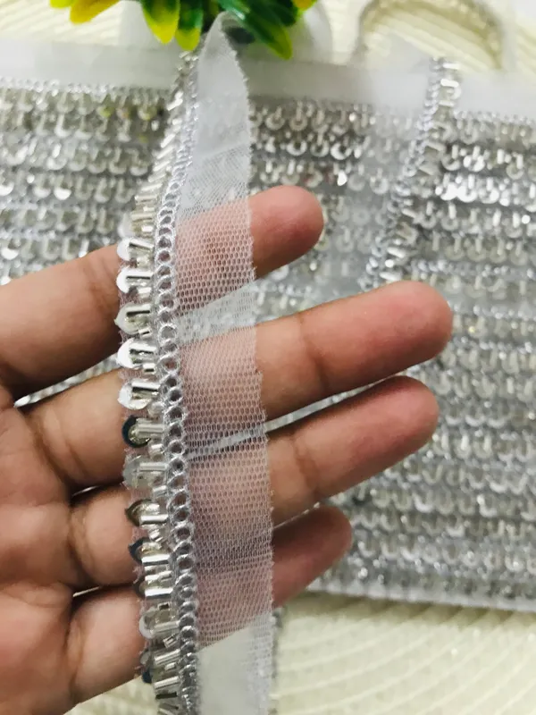 PREMDAS_LACE_Net_Fabric_Katdana_Nalki_Lace_for_Saree's_Border_Finetage_Pipe_Lace_for_Dresses,_Sarees,_Lehenga,_Suits,_Blouses,_Dupatta,_Chunri_and_Craft_(9meter)