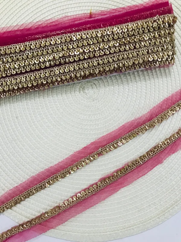PREMDAS_LACE_Net_Fabric_Katdana_Nalki_Lace_for_Saree's_Border_Finetage_Pipe_Lace_for_Dresses,_Sarees,_Lehenga,_Suits,_Blouses,_Dupatta,_Chunri_and_Craft_(9meter)